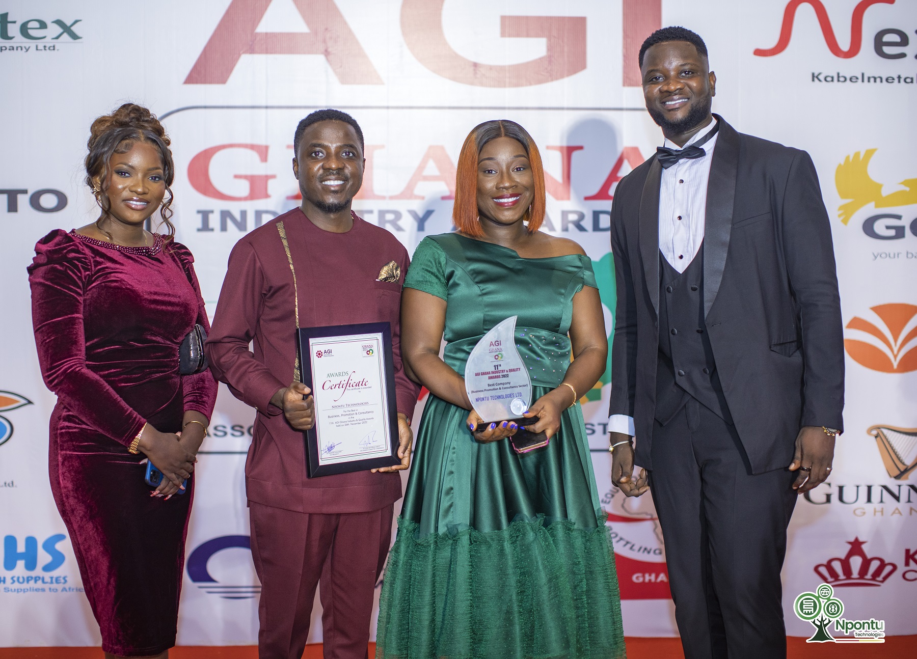 Npontu Technologies is Best Company in Business Promotion & Consultancy at 11th AGI Awards