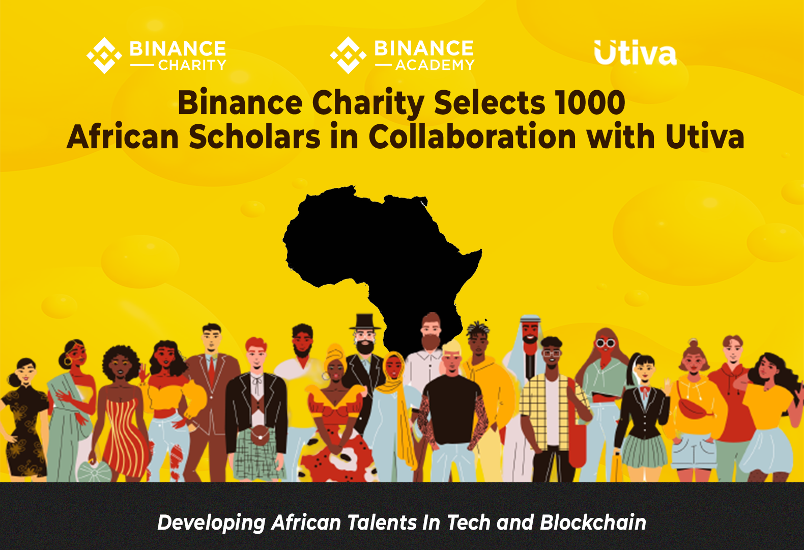 Binance Charity selects 1000 Africans for tech scholarship in collaboration with Utiva